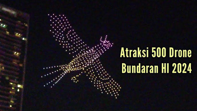 drone light show Koreografi Visual digital