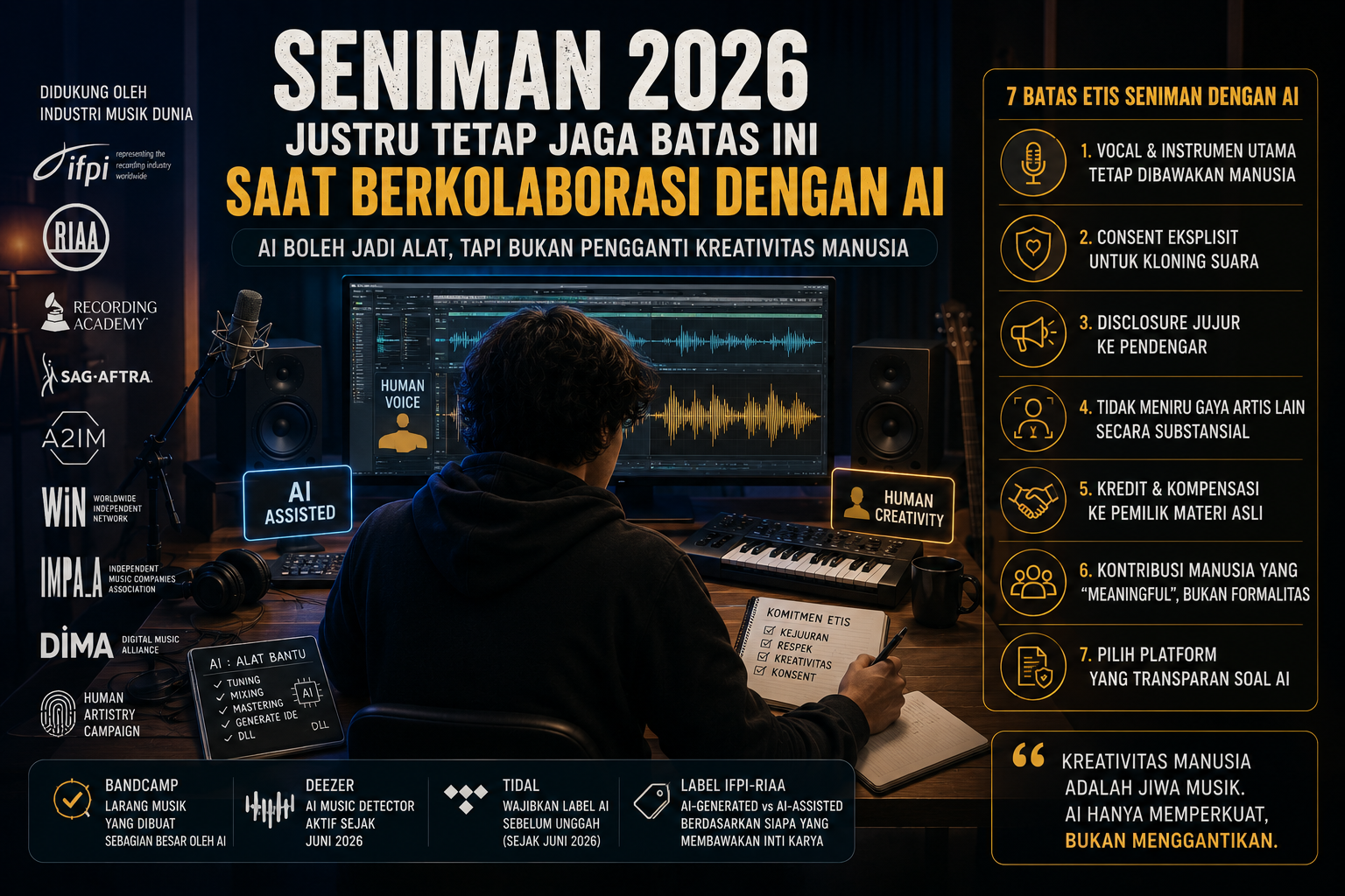 Seniman 2026 Justru Tetap Jaga Batas Ini Saat Berkolaborasi dengan AI