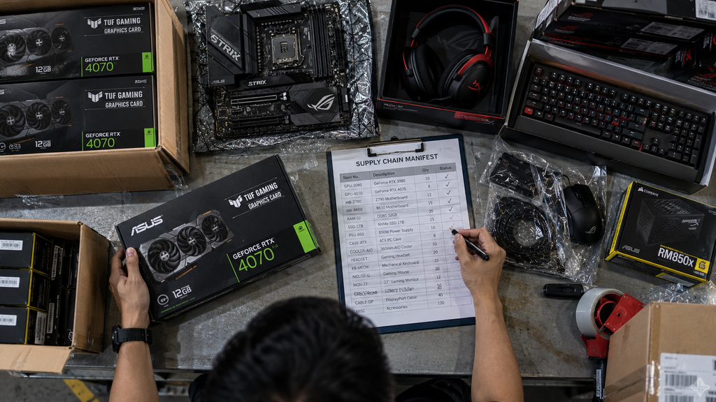 Rantai pasokan fisik dan manufaktur periferal gaming yang berkontribusi pada PDB.