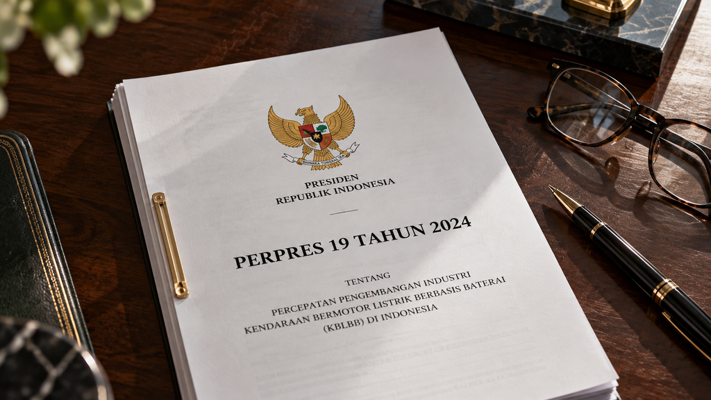 Dokumen hukum Perpres 19 Tahun 2024 tentang Percepatan Pengembangan Industri Gim Nasional.